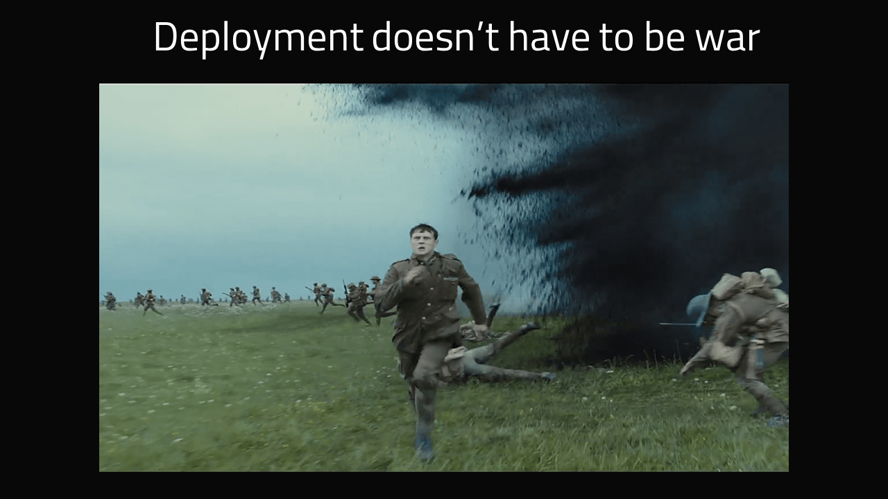 Deployment doesn't have to be war