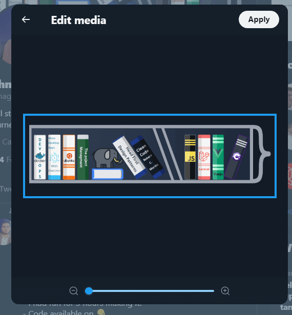 My profile image blocks my beautiful header