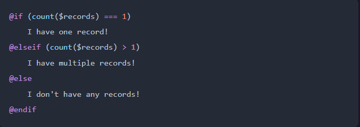 Laravel blade