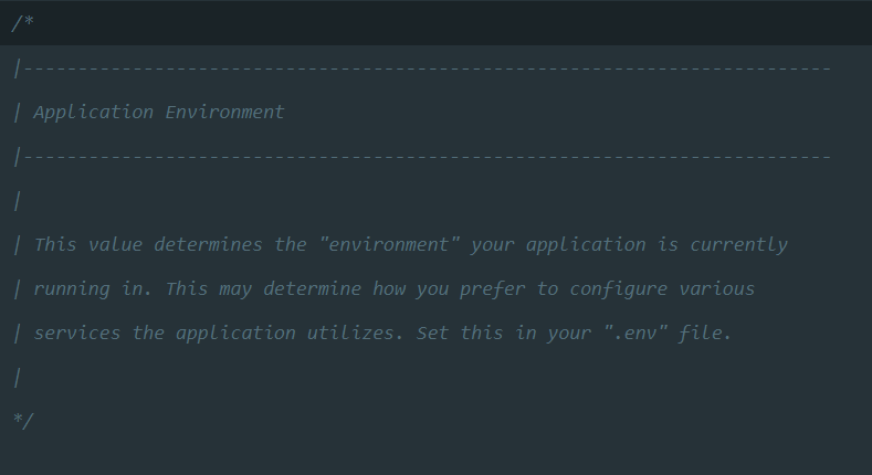 Laravel comment
